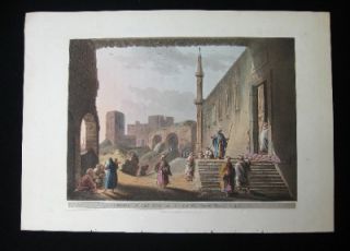 Ainslie Mayer Aquatint Egypt Ruins Castle of Cairo 1802