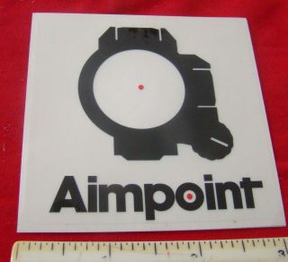 Aimpoint Red Dot Scopes Gun Firearms Decal Sticker