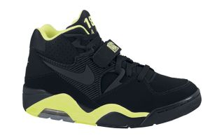Nike Basketball Air Force 180   Black/ Black Volt 310095 012 Charles 