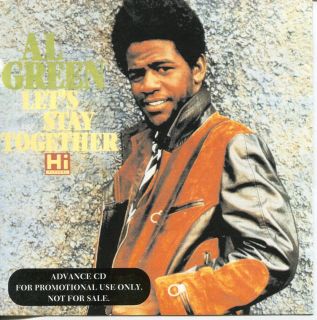 Al Green Lets Stay Together Promo CD Advance