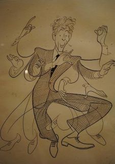 Al Hirschfeld Signed Lithograph of Comedian Danny Kaye Valued at 20K 