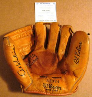 Al Kaline Signed Wilson A2384 Al Kaline Model Glove