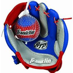 Franklin Sports Air Tech Soft Foam Baseball Glove and Ball Set For 