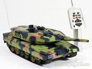    RC Remote control German Leopard II air soft battle camo toy tank 13