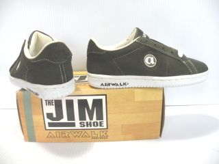 Airwalk Jim Vintage Sneakers Men Women Shoes Dark Green 11013 Size 4 