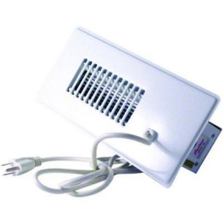   Automatic Register Booster Fan White 4x10 Heat AC Air Flow Duct Vent