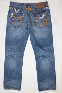 Akoo Jeans by Rapper TI 36 x 33 Destroyed Flap Pockets RARE A King of 