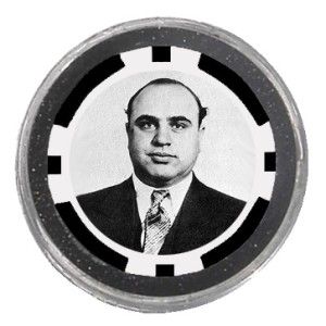 Al Capone Poker Chip Card Guard Cover Marker