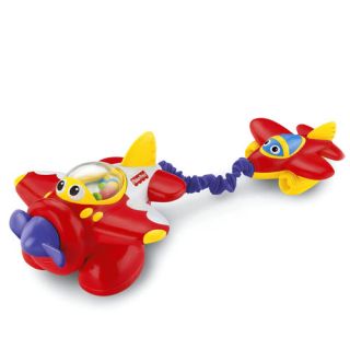   Fisher Price Lil Zoomers Tug & Rumble Tow Airplane Baby Develop Toy