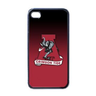 Alabama Crimson Tide Black Hard Case Skin for iPhone 4G