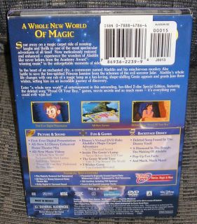 Aladdin DVD Disney 2 Disc Platinum Special Edition New