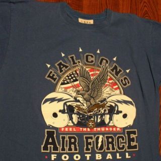 Air Force Falcons Football NCAA T Shirt L