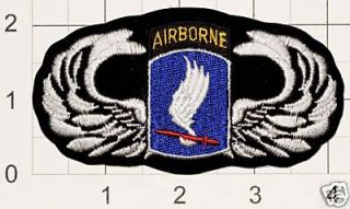 US Army Airborne Ranger Iron On Patch 173rd Brigade Iraq Vietnam