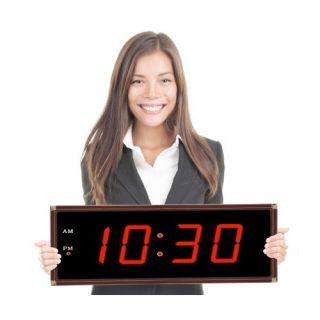 Big Time Clocks Huge 5 Numbers Multi Alarm LED Clock 108