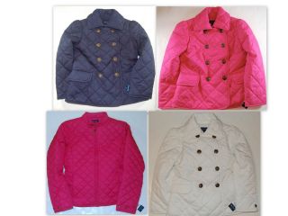 Girls Ralph Lauren Alastair Navy Pink Barn Jacket Coat Size 7 Small 