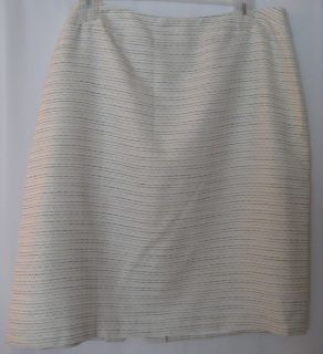 Alex Marie Ivory Tweed Skirt Size Size 20W $89