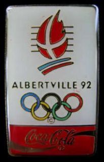 Albertville 92 Coca Cola Sponsor Olympic Lapel Pin