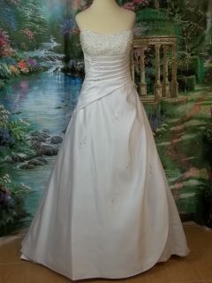 Brand New Alfred Angelo Wedding Dress 1136 Size 10 White