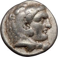 Alexander III The Great 311BC Ake Genuine Authentic Ancient Silver 