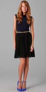 NWT $367 Alice + Olivia Terri Mock Neck Dress   Size L