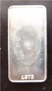 Russian Imperial Seal 1973 1 oz 999 Fine Silver Bar Bullion Ingot RARE 