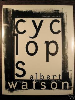 Albert Watson Cyclops First 1994 Fine German