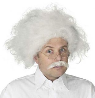 Adult Mens Albert Einstein Halloween Costume Hair Wig