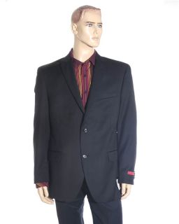 Alfani Red Two Button Solid Mens Black Suit Separate Blazer Jacket Sz 