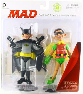 DC Direct Mad Alfred E Neuman Exclusive Batman Robin 7 Figure 2 Pack 