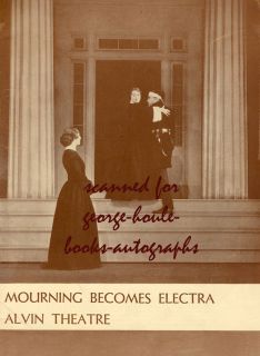 Eugene ONeill Mourning Becomes Electra Signed by 14