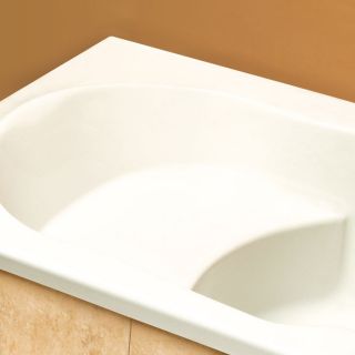   Acrylic Rectangle Drop in Bath Tub Alcove Optional Whirlpool