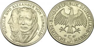   alexander von humbolt half dollar size silver coin with the von