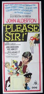 Please Sir John Alderton British Comedy Daybill Poster