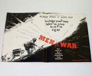 Men in War 1957 Movie Pressbook Robert Ryan Aldo Ray