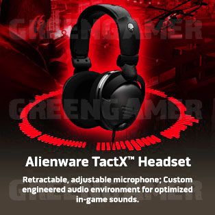  Alienware Tactx Wired PC Gaming Headphones Microphone Stereo Headset 