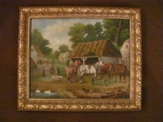 Alfred Green Oil on Canvas Genre Painting Dated 1890