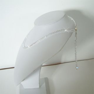 This necklace is made of Swarovski crystal, but it is not signed.