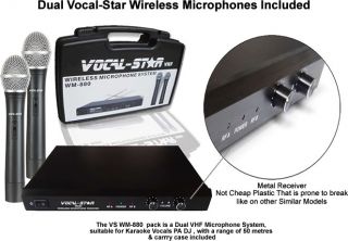 Big Gig Karaoke Machine Player PA System 640W Amplifier Microphones 