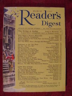 Readers Digest March 1957 James Michener H Allen Smith
