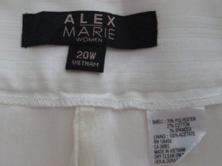 alex marie classic white pants nwt $ 89
