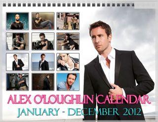 Alex OLoughlin January December 2012 Wall Calendar
