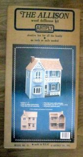 Artply Dollhouse Kit 77 The Allison 5 Rooms New in Factory SEALED Box 
