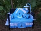 New MICHAEL JORDAN Crib Bedding Set, Mobile Accessory, Diaper Bag 