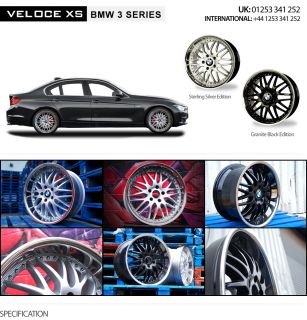 The Veloce BMW Alloy Wheels are designed for all BMW 3 series vehicles 