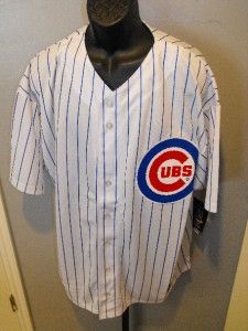 NEW Chicago CUBS ALFONSO SORIANO #12 MAJESTIC Button Up 3XL 3XLARGE 