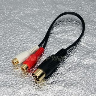 Alpine Car Radio 8 Pin M Bus DIN Cable Cord to RCA Jack