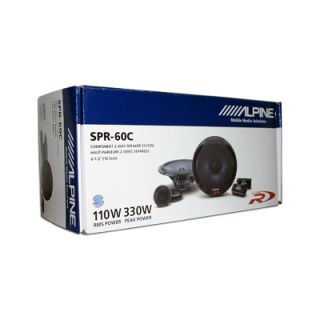 Alpine SPR 60C 6 5 Car Speakers 2 Way Type R Component Speaker System 