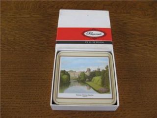 Famous British Castles 5 Pimpernel Coasters in Orig Box