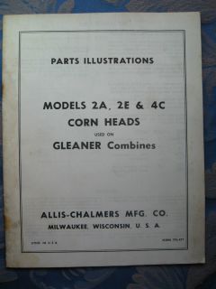 TPL 477 Allis Chalmers Manual/PARTS 2A, 2E & 4C CORN HEADS ON GLEANER 