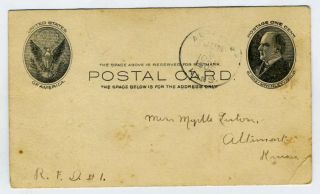 altamont kansas report card postcard 1905
